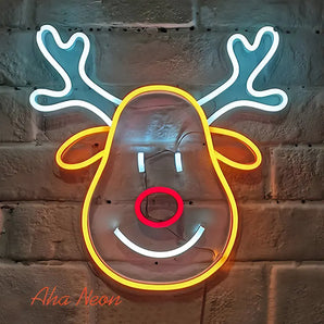 Neon Sign Rein Deer