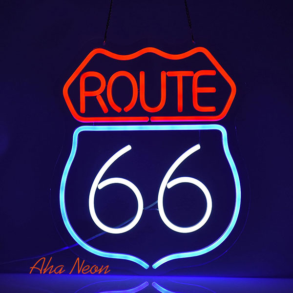 Load image into Gallery viewer, Route 66 Neon Sign - 1
