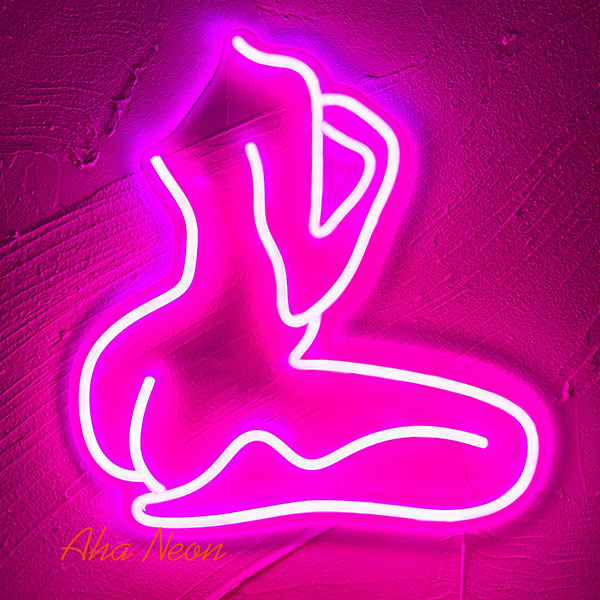 Load image into Gallery viewer, Sitting Female LED Neon Light Sign - 1
