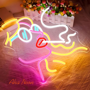 Smoking Girl Neon Sign - 2