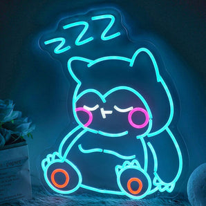 Snorlax Neon Wall Art - Aha Neon®