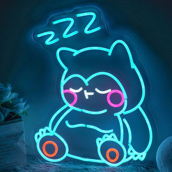 Load image into Gallery viewer, Snorlax Neon Wall Art - 1
