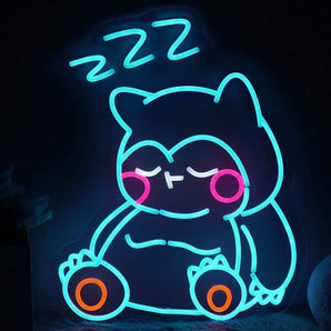 Snorlax Neon Wall Art - Aha Neon®