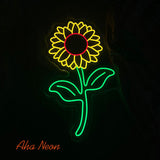 Sunflower Neon Wall Art - Aha Neon®