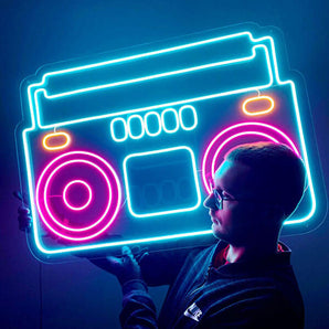 Tape Recorder Neon Sign - Aha Neon®