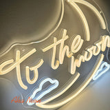 To The Moon Neon Sign - Aha Neon®