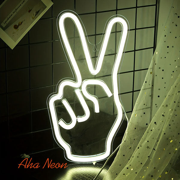 Load image into Gallery viewer, Victory Gesture Neon Light - 2

