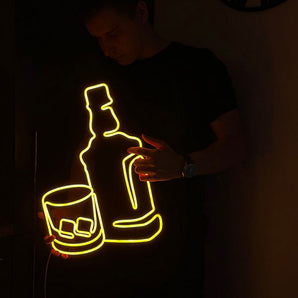 Whisky Bottle Neon Sign - Aha Neon®