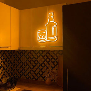 Whisky Bottle Neon Sign - Aha Neon®