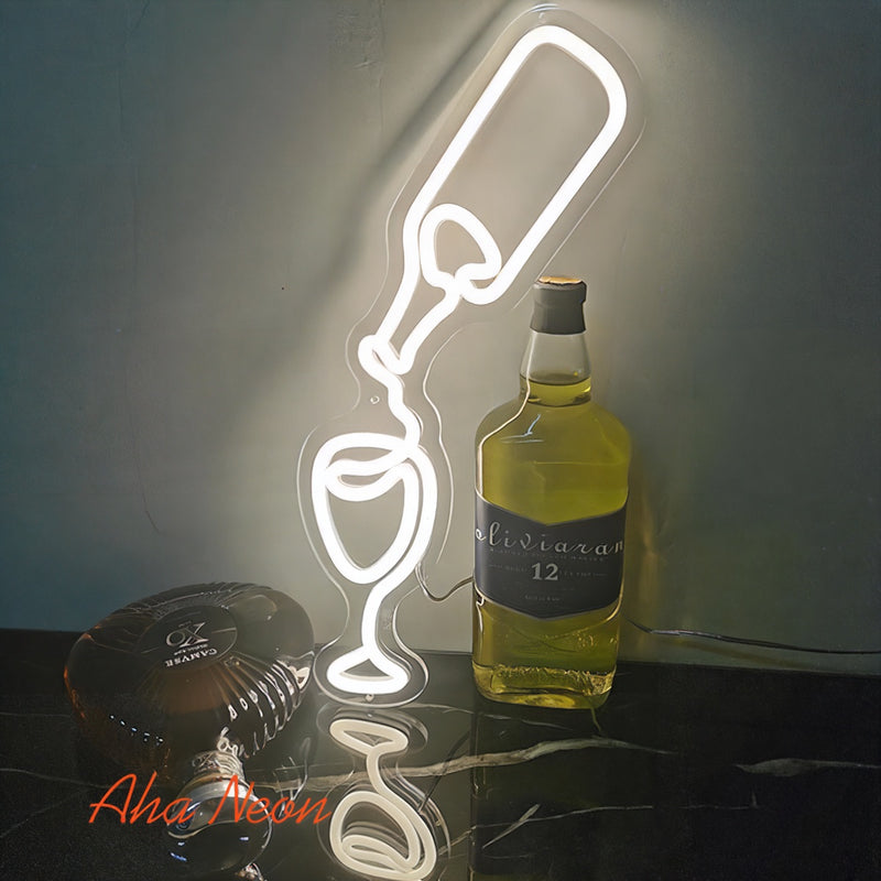 Load image into Gallery viewer, Wine Glass Neon Sign -3
