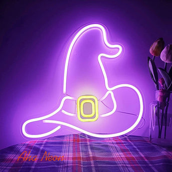 Witch Hat Neon Sign - Aha Neon®