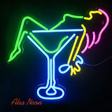 Wine Glass Neon Light - Aha Neon®