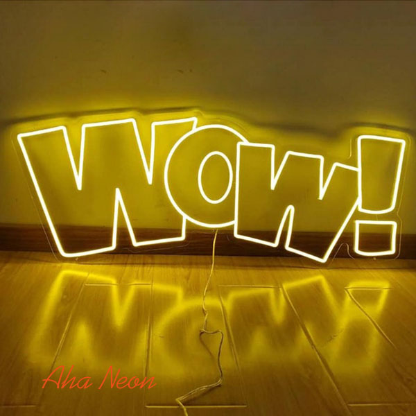 Load image into Gallery viewer, Wow! Neon Sign - 1

