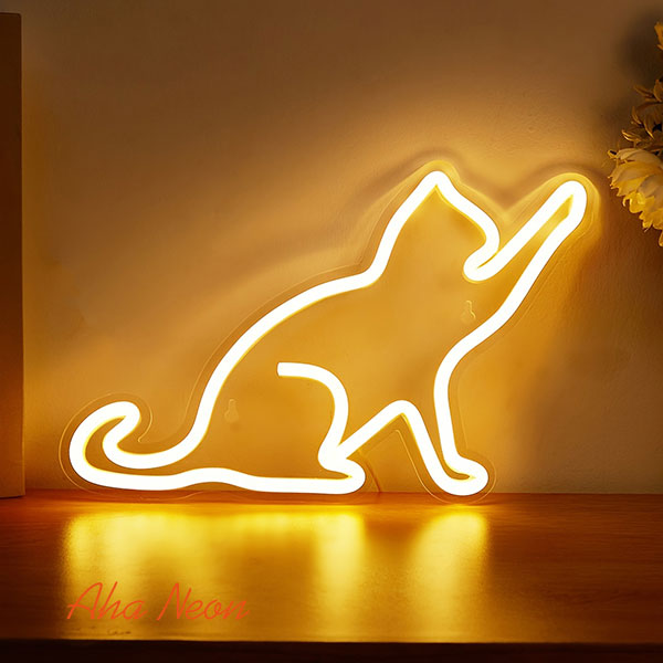 Cat Neon Wall Art - 1