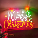 Neon Wall Art Merry Christmas - 1