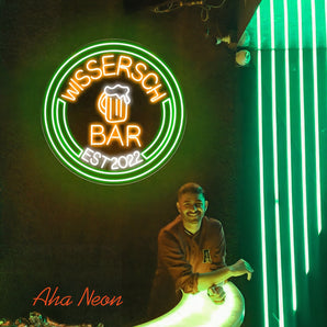 Personalized Neon Bar Sign - Aha Neon®