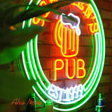 Personalized Neon Bar Sign - Aha Neon®