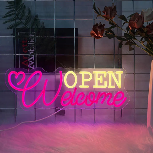 Wecome Open Neon Business Sign -2