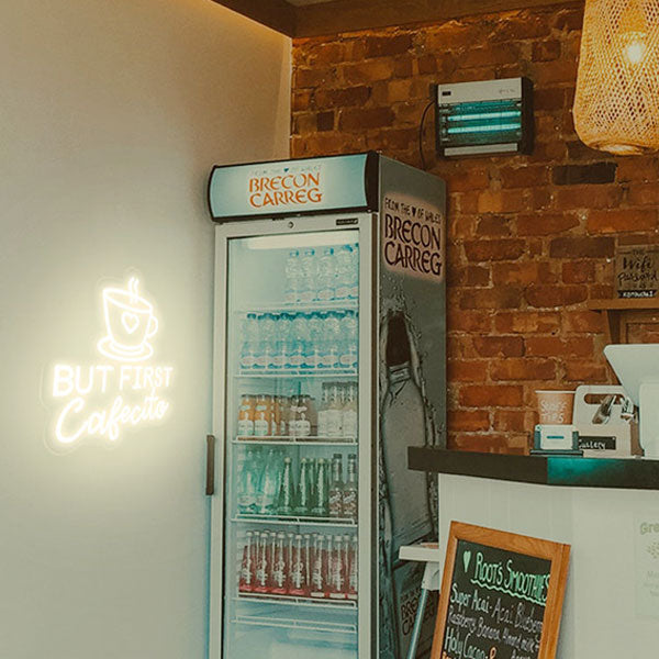 Load image into Gallery viewer, But First Cafecito LED Sign - 1
