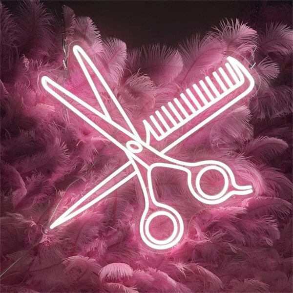 Load image into Gallery viewer, Combs and Clippers Neon Sign -1
