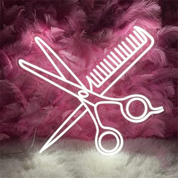 Load image into Gallery viewer, Combs and Clippers Neon Sign -2
