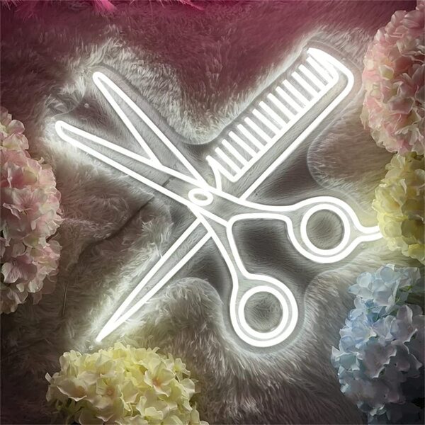 Load image into Gallery viewer, Combs and Clippers Neon Sign -4
