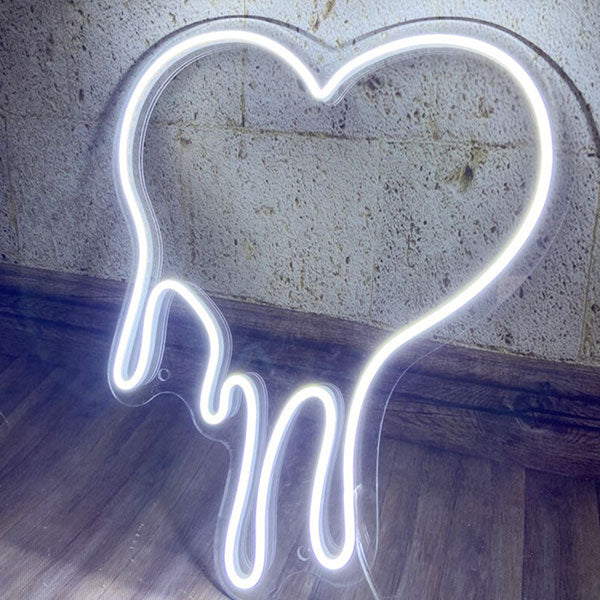 Load image into Gallery viewer, Dripping Heart Neon Sign - 6
