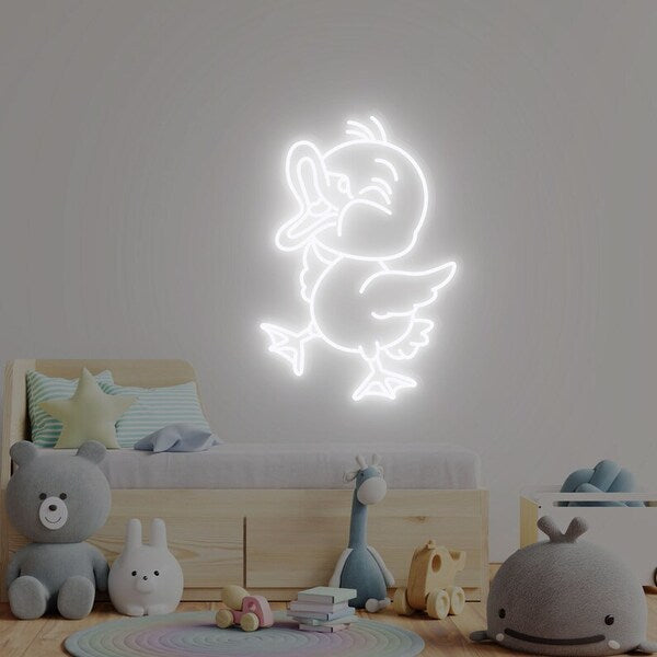 Load image into Gallery viewer, Duck Neon Sign - White
