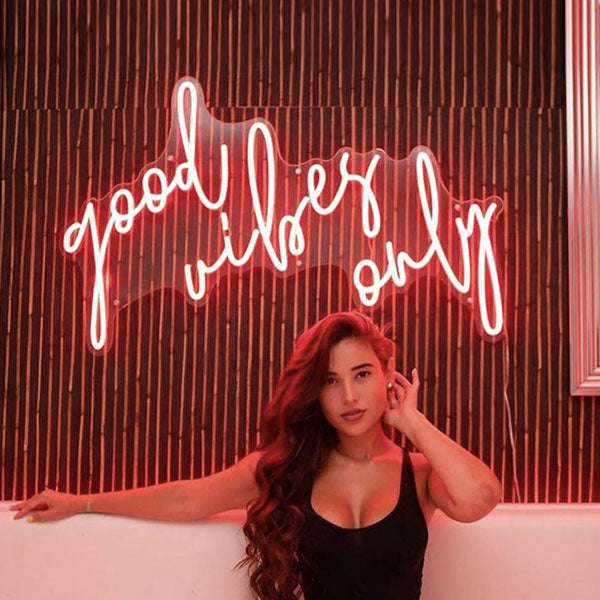 Good Vibes Only Neon Sign, Custom Neon Sign, Good Vibes Only, Good Vibes, Custom  LED Sign, Neon Sign Custom, Free Shipping, Good Vibes Neon 