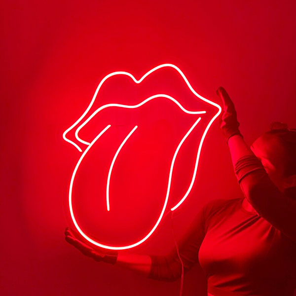 Load image into Gallery viewer, Neon tongue Sign - Red
