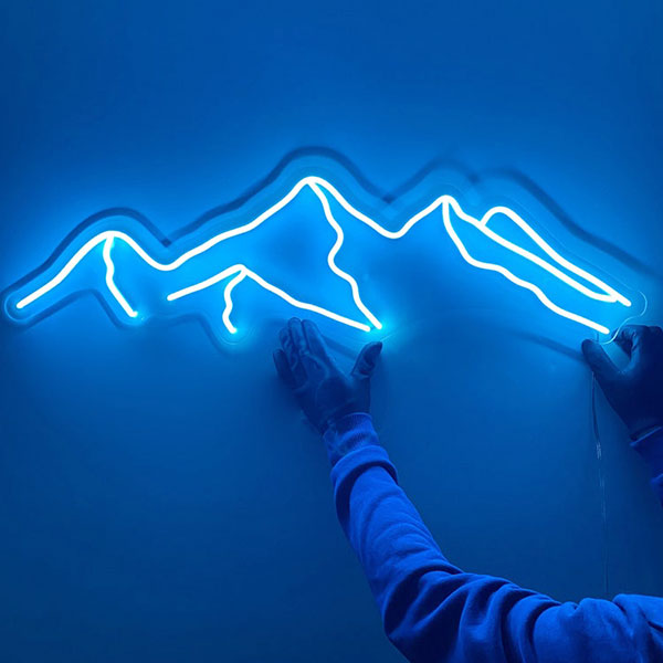Load image into Gallery viewer, Mountain Neon Wall Art - 2
