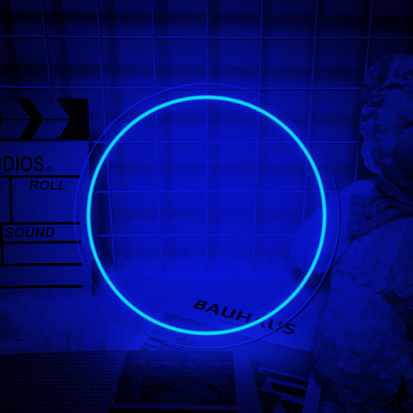 Load image into Gallery viewer, Carved Neon Wall Art - Blue
