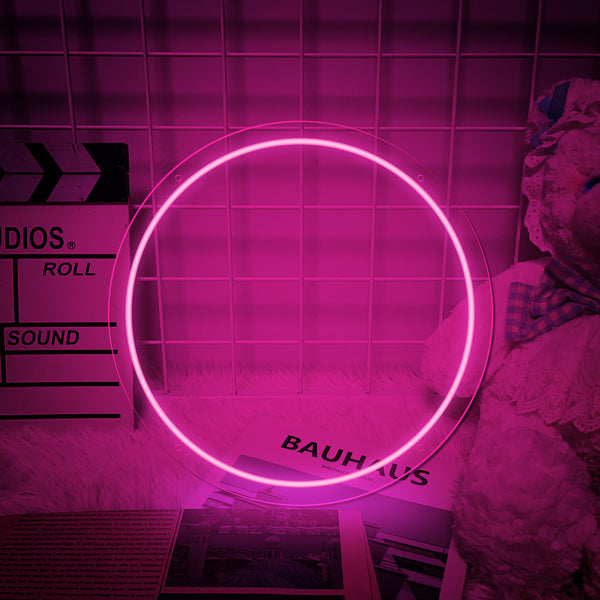 Load image into Gallery viewer, Carved Neon Wall Art - Hot Pink
