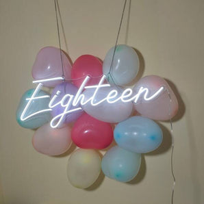 Eighteen Birthday Sign - Aha Neon®