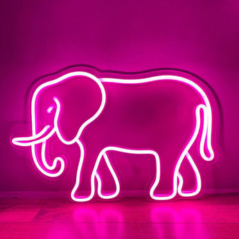 Elephant Neon Light Sign - Aha Neon®