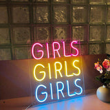 Girls Girls Girls Neon Sign