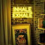 Inhale Exhale Neon Sign - Aha Neon®