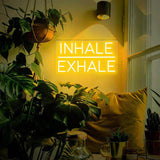 Inhale Exhale Neon Sign - Aha Neon®