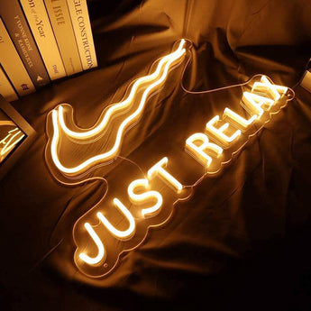 Just Relax Neon Wall Sign - Aha Neon®