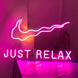 Just Relax Neon Wall Sign - Aha Neon®