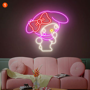 Kawaii Neon Wall Art - 1