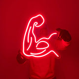 Muscle Neon Wall Art - Aha Neon®