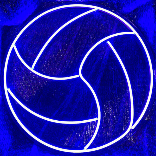 Load image into Gallery viewer, Volleyball Neon Sign - Blue
