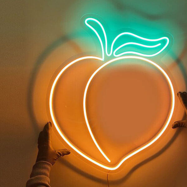 Load image into Gallery viewer, Peach LED Light Sign - 3
